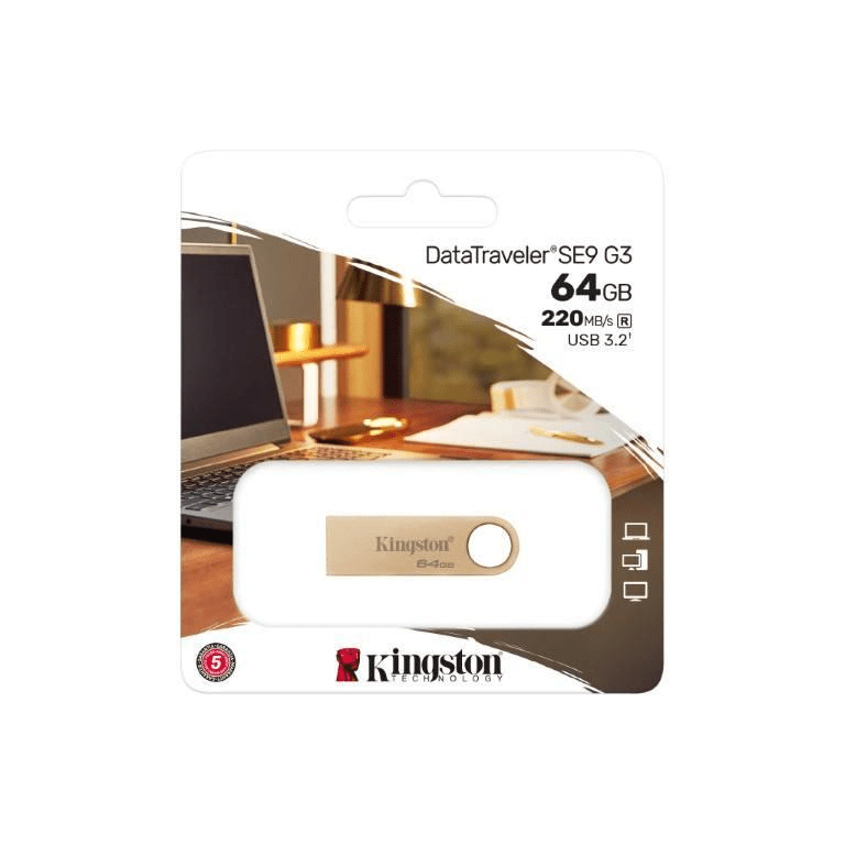 64GB 220MB/s Metal USB 3.2 Gen 1 DataTraveler SE9 G3