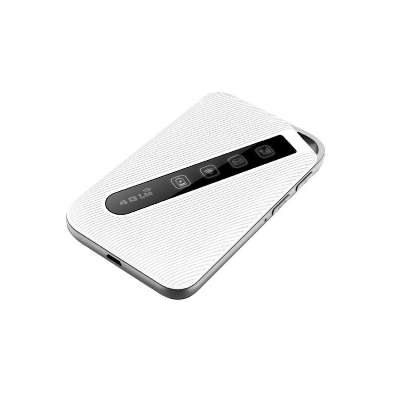 D-Link 4G LTE Mobile Router Pearl White with LED status (no USB adapter), 4 LED light indicators for Network Type/Signal Status/Wi-Fi Status/Power Status, 3000 mAh Li-on…