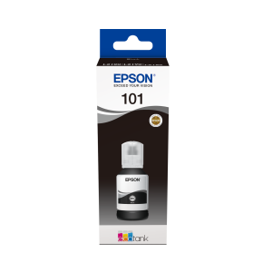 Epson 101 Ecotank Black ink bottle (127ml). 7500 pages @ 5% coverage.