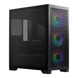 COOLER MASTER MASTERBOX LITE 302 ITX; MICRO ATX;STEEL; PLASTIC; TEMPERED GLASS; BLACK PRE-INSTALLED 3X 120MM ARGB FANS BLACK- FRONT