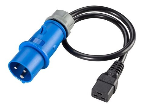 Eaton C19 to IEC309 16A/1P plug adaptor, 50 cm