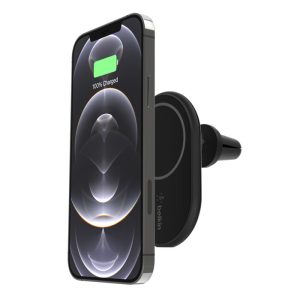 Belkin - BoostCharge Magnetic Wireless Car Charger for Apple iPhone 17/16/15/14/13/12 - Includes 1.2 Meter USB-C cable (Power Supply included) - Black