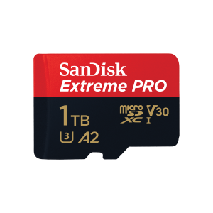 Sandisk Extreme Pro 1TB 4K Video MicroSDXC Card with Adapter