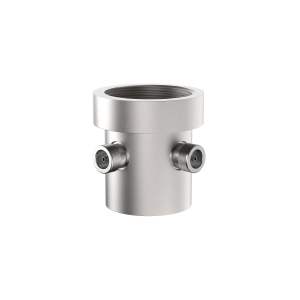 Adapter with female twist-on interface to female N-Type connector