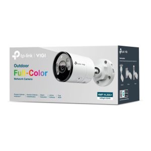 4MP, 2.8mm Fixed Lens, 1/2.7” Progressive Scan CMOS, H.265+/H.265/H.264+/H.264, IR/White LED, 25fps/30fps (2688 × 1520),
