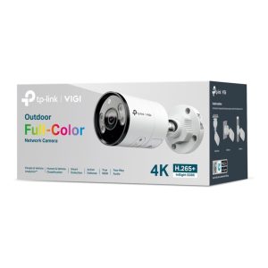 8MP, 2.8mm Fixed Lens, 30M IR, 1/2.7” Progressive Scan CMOS, H.265+/H.265/H.264+/H.264, IR/White LED, 25fps (3840 × 2160