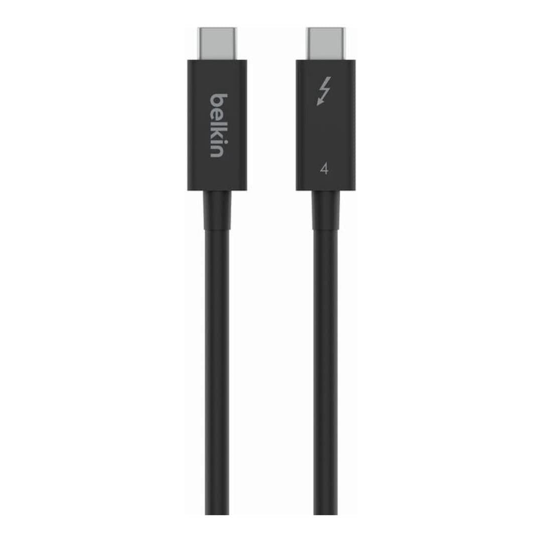 Belkin - Thunderbolt 4 100 Watt Cable - 1 Meters Passive Cable - Black (Power laptops, smartphones, tablets, and more with our Thunderbolt 4 Cable. Access up to 100 Watt with our Power Delivery enabled cable for a fast and powerful charge to your connected devices)