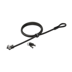 Kensington - N17/Wedge Slot - Keyed Lock Strongest Security for Dell Laptops - Works with NON Standard Lock Slot - (Please confirm notebook model with FF team - to confirm fit - we will not take back incorrect locks - due to wrong information from reseller)(Dell Part 461-AAFD) (Wedge Lock) (Includes - Register & RetrieveKensington’s free online code registration program that allows for quick, secure and easy lookup if the Key/combination is ever lost or forgotten) Self-coiling carbon steel cable is easily transportable and strong, stretching up to 1.8m and shrinking down to 76mm. Plastic sheathing protects surfaces.(Allows Ultra-Thin and 2-in-1 Laptops to Lie Flat and Stable) https://customer.kensington.com/en/gb/4743/product-lock-registration - 5 year Warranty - NOTE: ONCE Locks ARE Used/opened - THEY Cannot BE Returned.