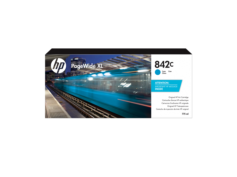 HP Print CPO HP 842C 775-ML CYAN INK CARTRIDGE CPO - BOX OPENED/BOX DAMAGED