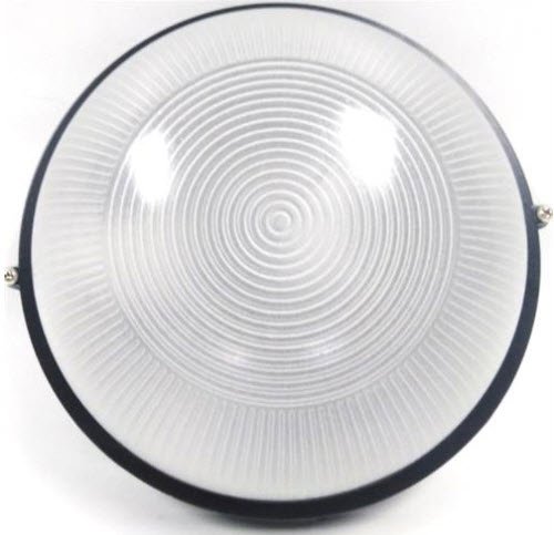 Noble Black Pays Round Bulkhead Light Fitting Large