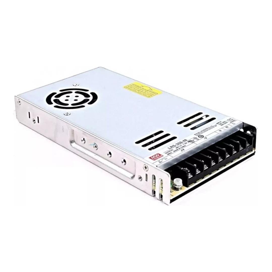 Input: 90–264VAC, Output: 48VDC (adjustable 43–53VDC), 7.3A, Type: Single Output
