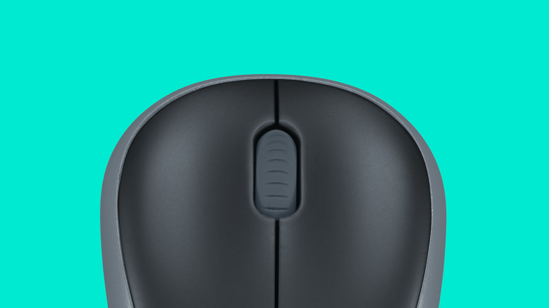Logitech Wireless Mouse M185 (Black & Blue) Nano USB receiver 3 buttons optical tracking with wheel 10m range 12-month battery l