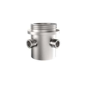 Adapter with male twist-on interface to female N-Type connectors