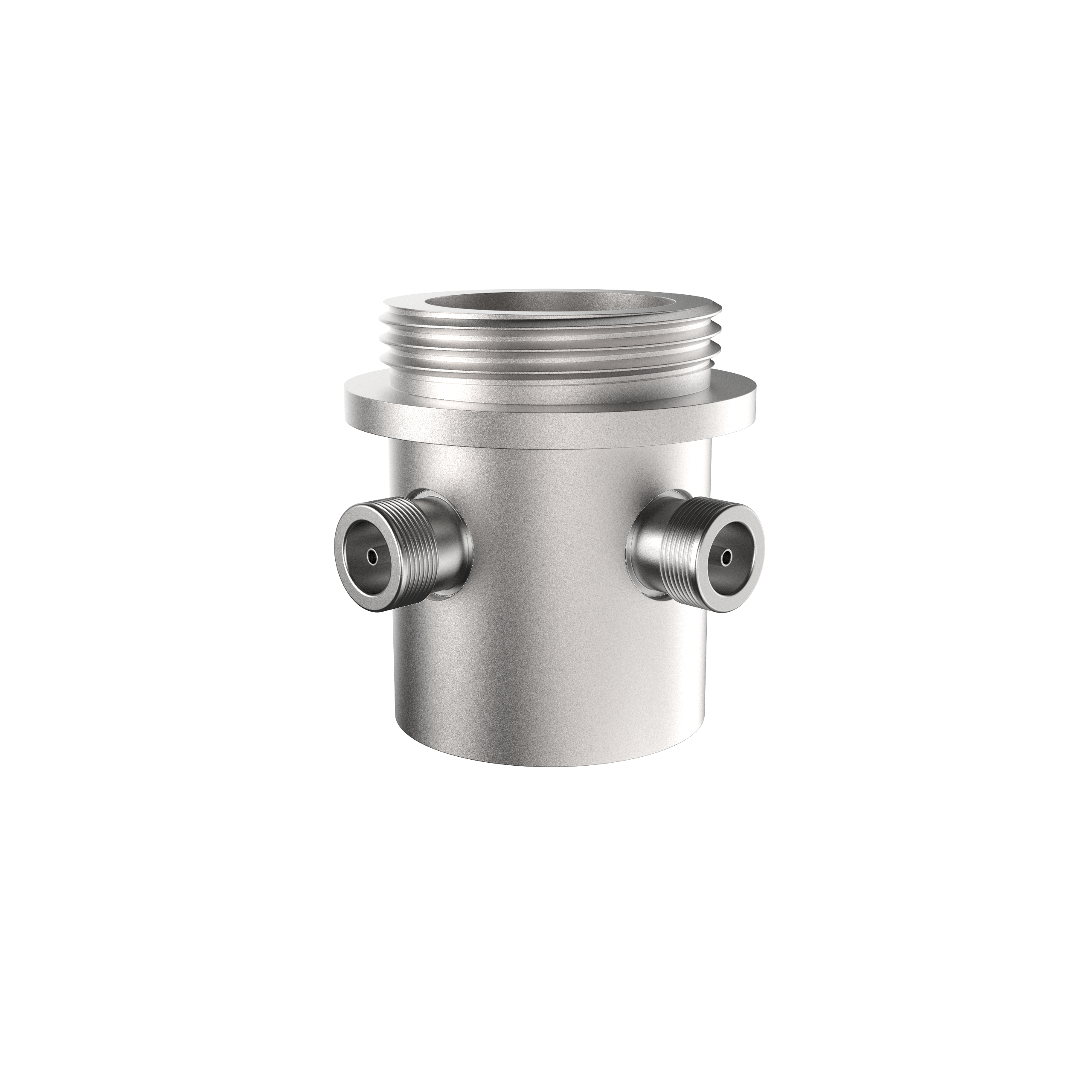 Adapter with male twist-on interface to female N-Type connectors