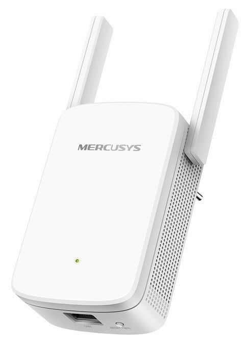 Mercusys ME30 AC1200 Wi-Fi Range Extender – Expands Wi-Fi coverage up to 1200 Mbps (867 Mbps on 5 GHz, 300 Mbps on 2.4 GHz) with dual-band support. Features easy one-touch WPS setu