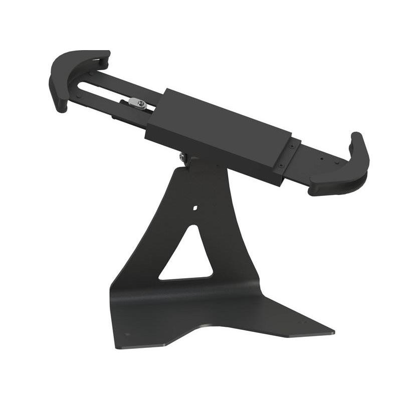 Tuff-Luv - Universal 7.9-11 inch Tablet Security Desk or Table Stand & Keyed Lock - Silver (Fits all tablets up to 11") - Note: Will not fit when there is a cover attached!