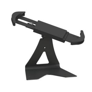 Tuff-Luv - Universal 7.9-11 inch Tablet Security Desk or Table Stand & Keyed Lock - Silver (Fits all tablets up to 11") - Note: Will not fit when there is a cover attached!