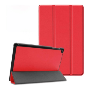 Tuff-Luv - Smart Case & Foldable Cover Stand for Samsung Galaxy Tab A9 (2023/2024) 8.7" (SM-X110/X115) - Red - 1 Year Warranty