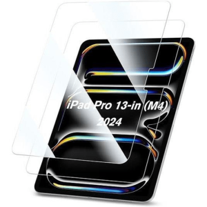Tuff-Luv - Tempered Glass Screen Protection Compatible with Apple iPad Pro 13" M4/M5 - Clear - (Will not fit on the Apple iPad Air 13" M2)