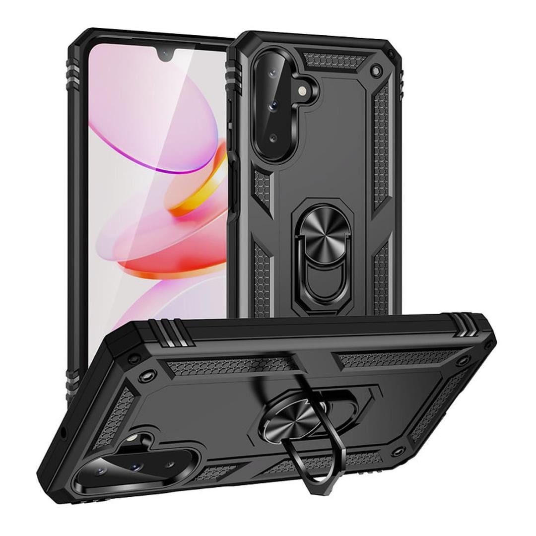 Tuff-Luv - Rugged Case & Stand Compatible with Samsung Galaxy A26 5G - Black