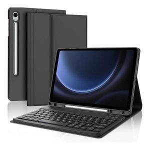 Tuff-Luv - Bluetooth Keyboard Case - Does not Include TrackPad - Compatible with Samsung Tab S10 FE+ 13" (SX-X620/X626) - Black (Note: these Keyboards DO NOT offer an AI Key)