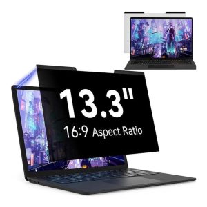 Tuff-Luv - Magnetic and Removable Privacy 13.3" (16:9 Aspect Ratio) Laptop (Magnetically attaches to laptop screen) Due to Hygenic Reasons once opened, we cannot take these back - Please double check size before ordering - item is NOT Returnable!