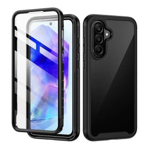 Tuff-Luv - Rugged Vault Case with Built in - Screen Protector - Compatible with the Samsung A26 5G - Black