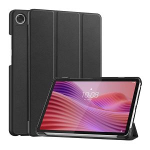 Tuff-Luv - Slim Folio Case Compatible with Lenovo Tab One / Tab K9 - 8.7" (TB-305XU) - Black