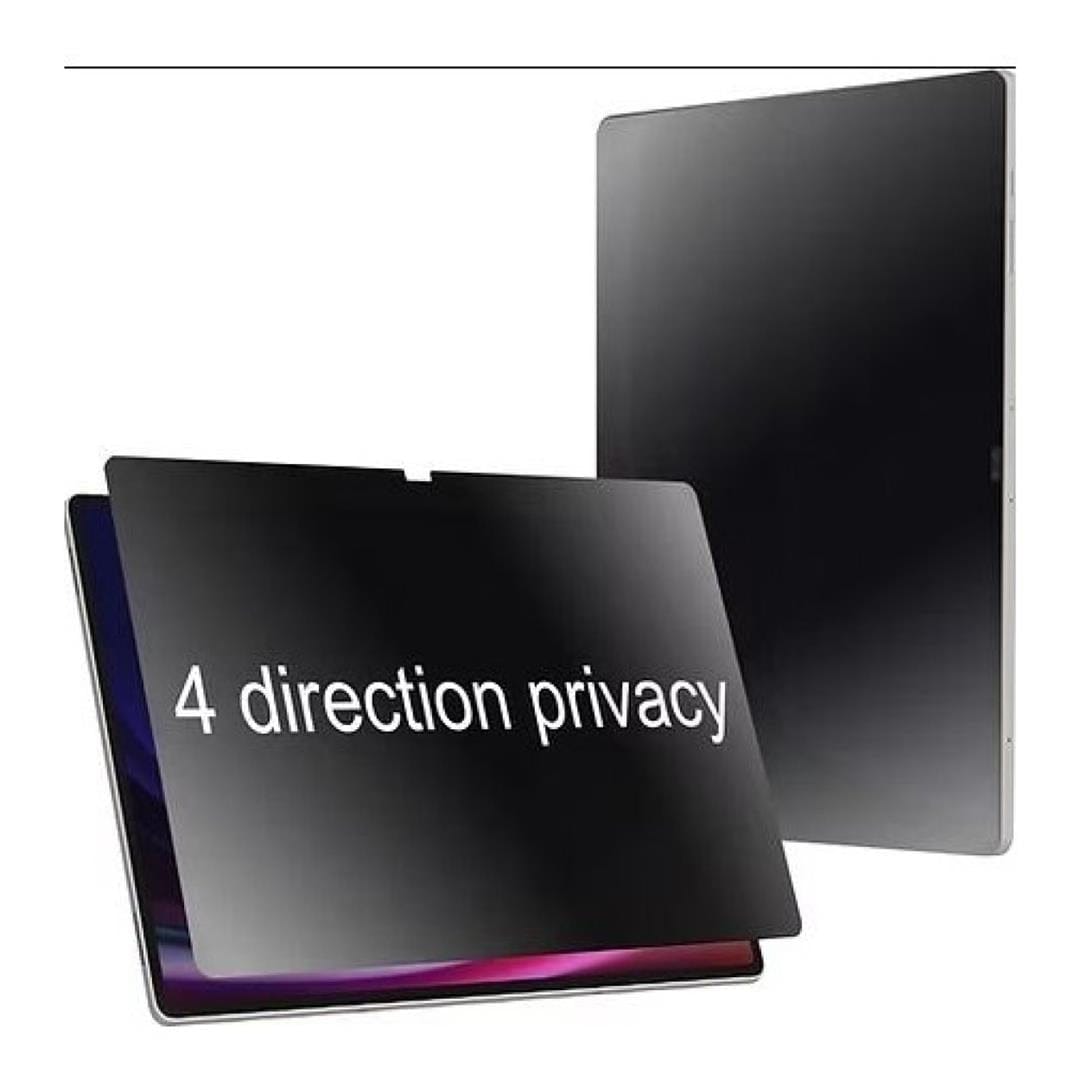 Tuff-Luv - Nano Privacy Screen Protector Compatible with Samsung Galaxy Tab Samsung S9/S10 FE and Samsung Galaxy Tab S10 Lite 10.9" (SM-X406/X510/X516/X520/X526) – 28° 4-Way Anti-Spy Filter