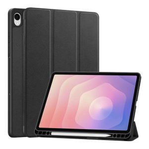 Tuff-Luv - Essential Folio Case with Pen Slot - Compatible with Samsung Galaxy Tab S11 (SM-X730/X736/X736B) 11" - Black