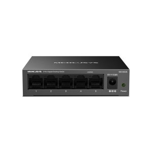 Mercusys 5-Port Gigabit Desktop Switch - IEEE 802.3, IEEE 802.3u, IEEE 802.3x CSMA/CD Standards and Protocols, 5 ×10/100/1000Mbps Ports, Auto-Negotiation, Auto MDI/MDIX Interfaces,