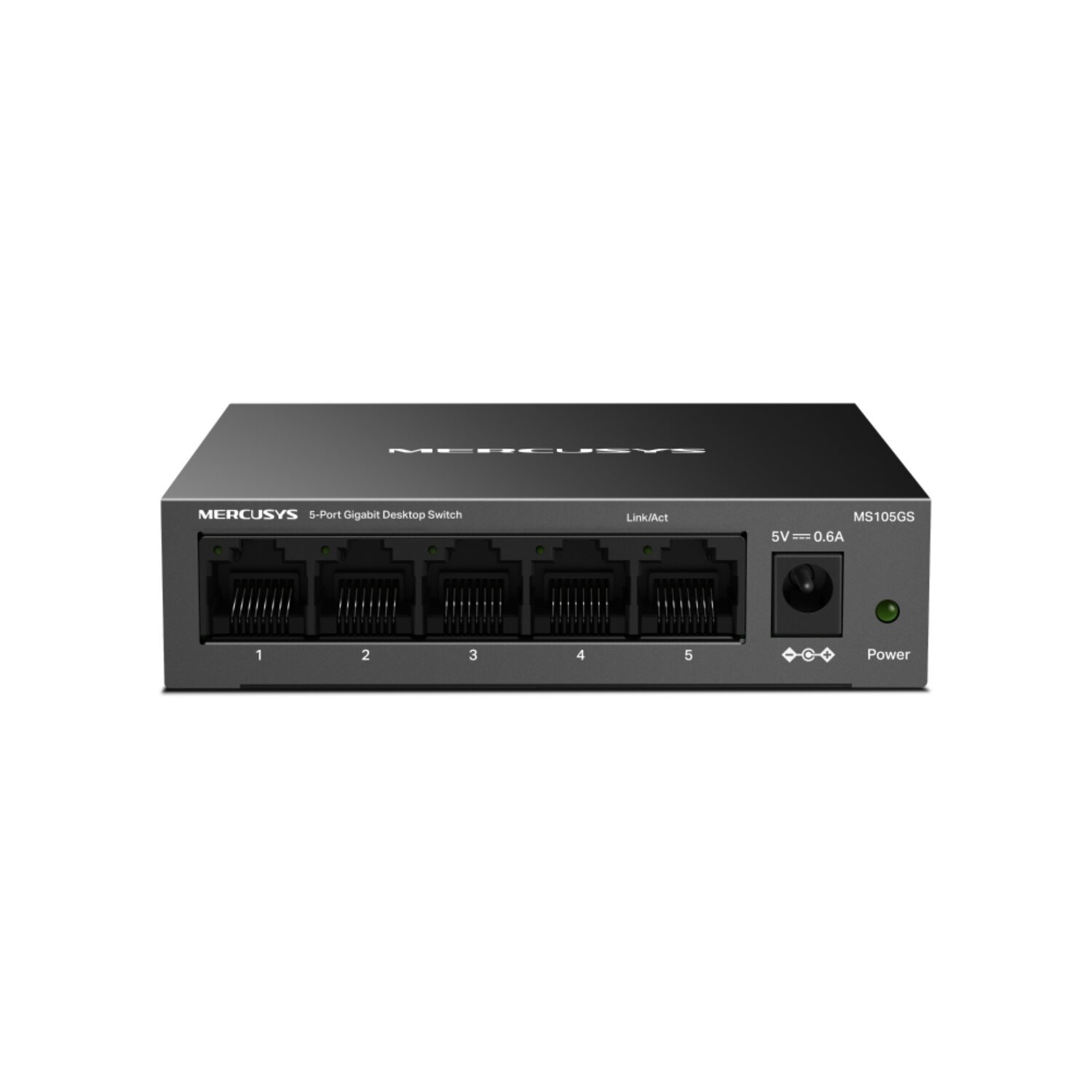 Mercusys 5-Port Gigabit Desktop Switch - IEEE 802.3, IEEE 802.3u, IEEE 802.3x CSMA/CD Standards and Protocols, 5 ×10/100/1000Mbps Ports, Auto-Negotiation, Auto MDI/MDIX Interfaces,