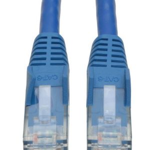 Eaton Cat6 Gigabit Snagless Molded (UTP) Ethernet Cable (RJ45 M/M), Blue, 2 ft. (0.61 m)