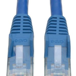 Eaton Cat6 Gigabit Snagless Molded (UTP) Ethernet Cable (RJ45 M/M), Blue, 3 ft. (0.91 m)
