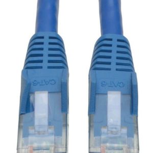 Eaton Cat6 Gigabit Snagless Molded (UTP) Ethernet Cable (RJ45 M/M), Blue, 25 ft. (7.62 m)