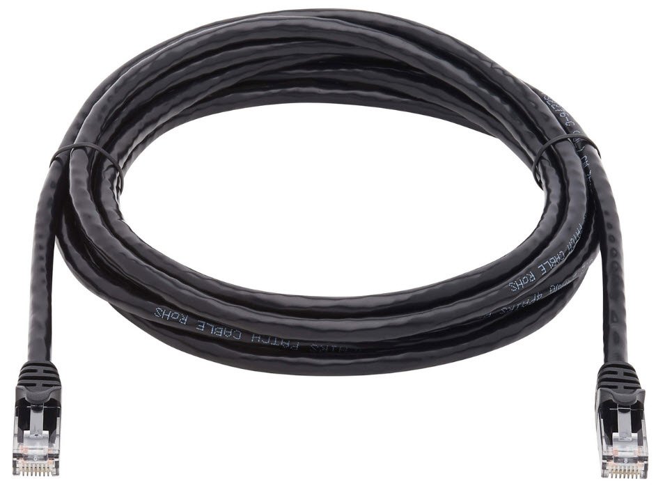 Eaton Cat6a 10G Snagless UTP Ethernet Cable (RJ45 M/M), Black, 10 ft. (3.05 m)