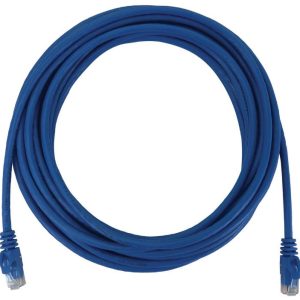 Eaton Cat6a 10G Snagless Molded UTP Ethernet Cable (RJ45 M/M), PoE, Blue, 25 ft. (7.6 m)