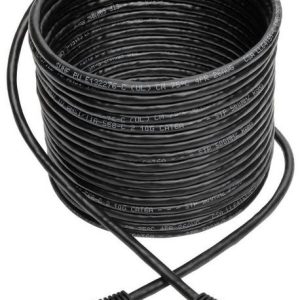 Eaton Cat6a 10G Snagless Shielded STP Ethernet Cable (RJ45 M/M), PoE, Black, 25 ft. (7.62 m)