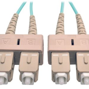 Eaton 10Gb Duplex Multimode 50/125 OM3 LSZH Fiber Patch Cable (LC/SC) - Aqua, 1M (3 ft.)