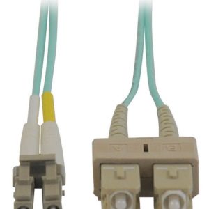 Eaton 10Gb Duplex Multimode 50/125 OM3 LSZH Fiber Patch Cable (LC/SC) - Aqua, 2M (6 ft.)
