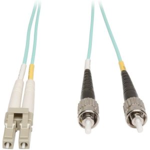 Eaton 10Gb Duplex Multimode 50/125 OM3 LSZH Fiber Patch Cable (LC/ST) - Aqua, 1M (3 ft.)