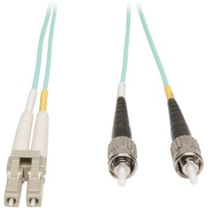 Eaton 10Gb Duplex Multimode 50/125 OM3 LSZH Fiber Patch Cable (LC/ST) - Aqua, 2M (6 ft.)