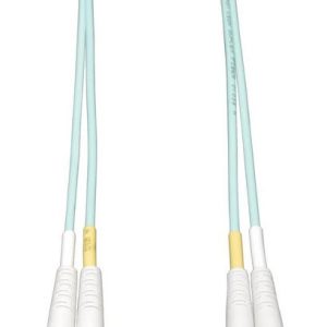 Eaton 10Gb Duplex Multimode 50/125 OM3 LSZH Fiber Patch Cable (LC/LC) - Aqua, 1M (3 ft.)