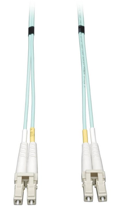 Eaton 10Gb Duplex Multimode 50/125 OM3 LSZH Fiber Patch Cable (LC/LC) - Aqua, 1M (3 ft.)
