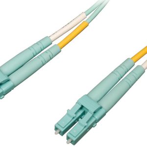 Eaton 10Gb/100Gb Duplex Multimode 50/125 OM4 LSZH Fiber Patch Cable (LC/LC) - Aqua, 3M (10 ft.)