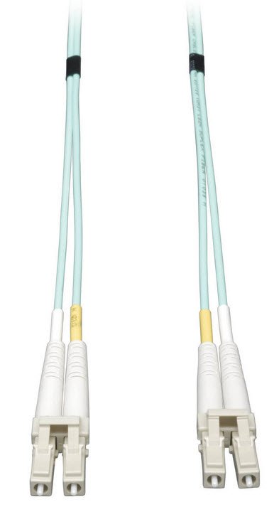 Eaton 10Gb Duplex Multimode 50/125 OM3 LSZH Fiber Patch Cable (LC/LC) - Aqua, 3M (10 ft.)