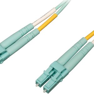 Eaton 10Gb/100Gb Duplex Multimode 50/125 OM4 LSZH Fiber Patch Cable (LC/LC) - Aqua, 5M (16 ft.)