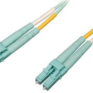 Eaton 10Gb/100Gb Duplex Multimode 50/125 OM4 LSZH Fiber Patch Cable (LC/LC) - Aqua, 10M (33 ft.)