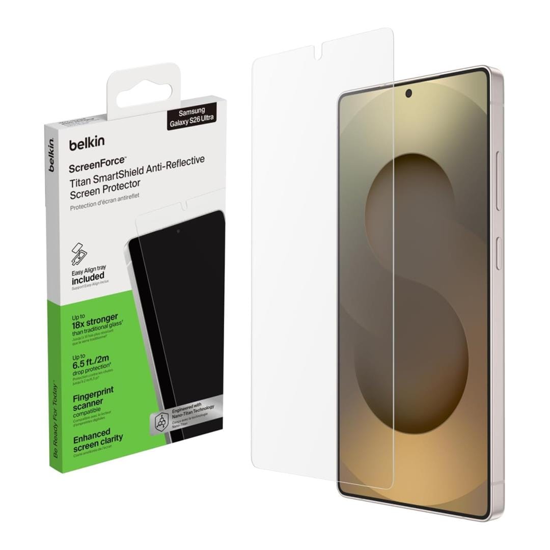 Belkin - Ultra Strong Screen Protector - Compatible with Samsung S26 Ultra - Clear