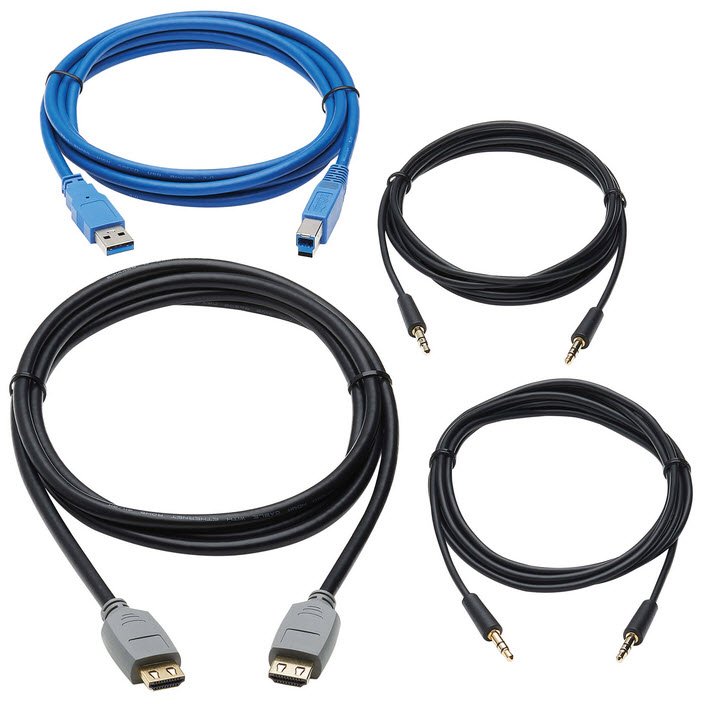 Tripp Lite P785-HKIT06 HDMI KVM Cable Kit – 4K, USB 3.2 Gen 1, Audio, 1.83m